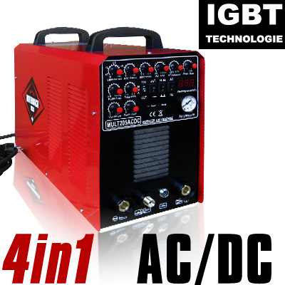 Schweißgerät 200A AC/DC WIG MMA PULS E-HAND IGBT Plasmaschneider B-Ware 25494